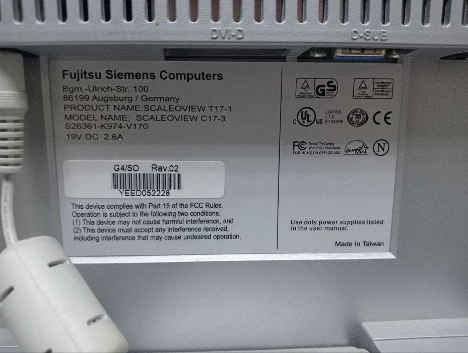 Монитор Fujitsu-Siemens ScaleoView C17-3