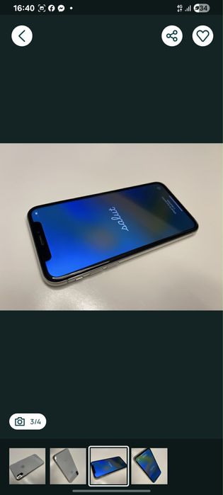 Iphone X 64gb 77 baterie