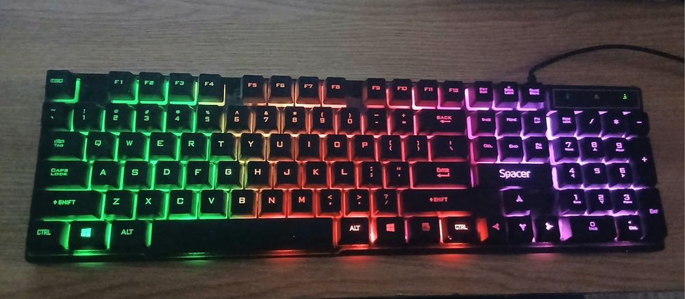 Tastatură gaming RGB SPACER