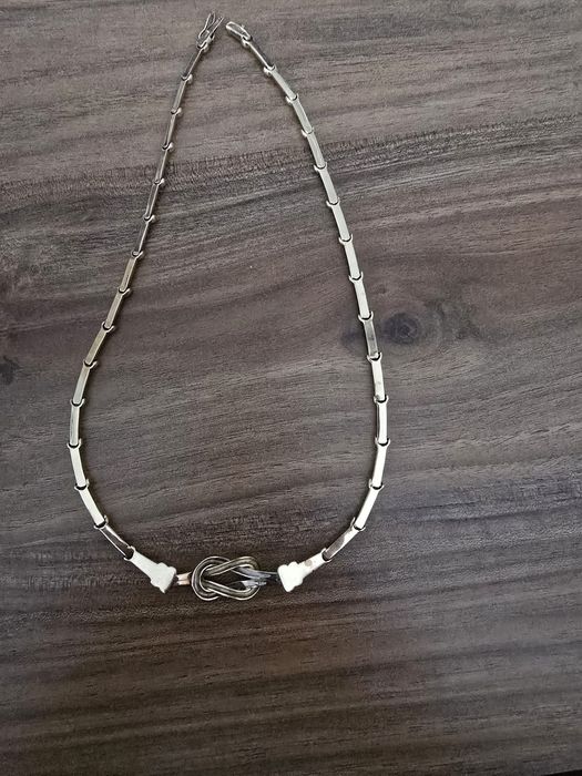Vand Colier Aur 14k Dama 585 Aur alb cu Aur Galben 44gr sau schimb cu lant CUBAN minim acelasi gramaj sau ofer diferenta ptr gramasj mai mare