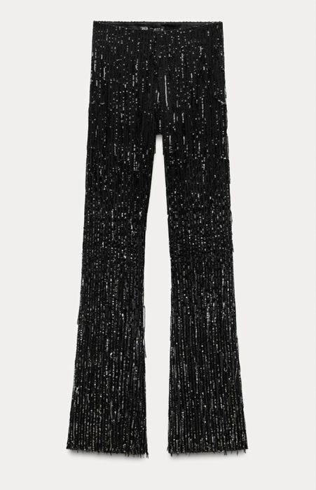 Дамски панталон с пайети Zara