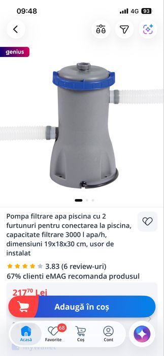 Pompa de piscina noua