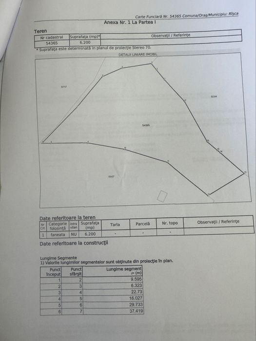 Teren extravilan 6200mp de vanzare - Râsca,Cluj - deschidere la drum