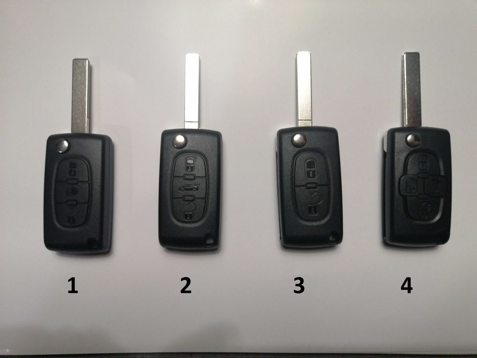 Кутийка за ключ Пежо Ситроен Peugeot Citroen C1 C2 C3 206 дистанционно
