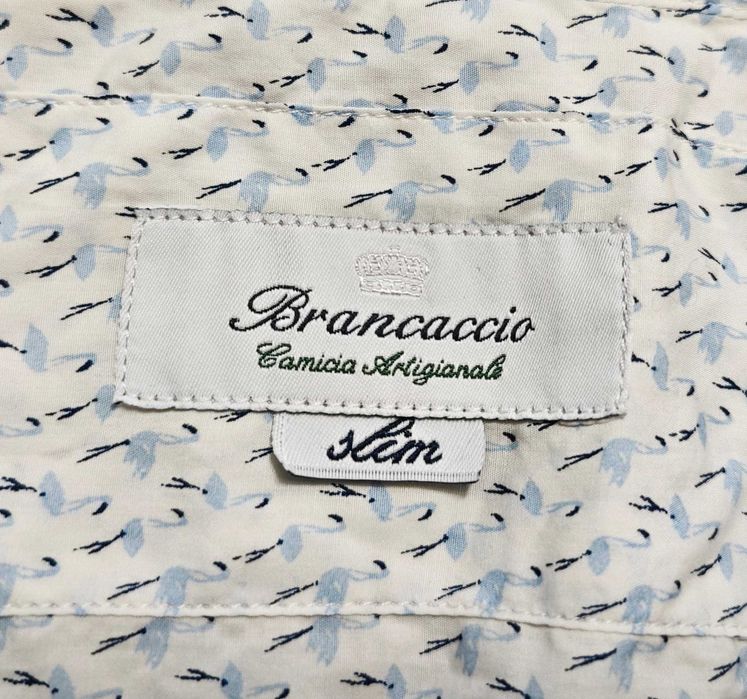 Brancaccio Flamingo Slim fit Albini  Оригинална мъжка риза размер 18 / 45 / XL