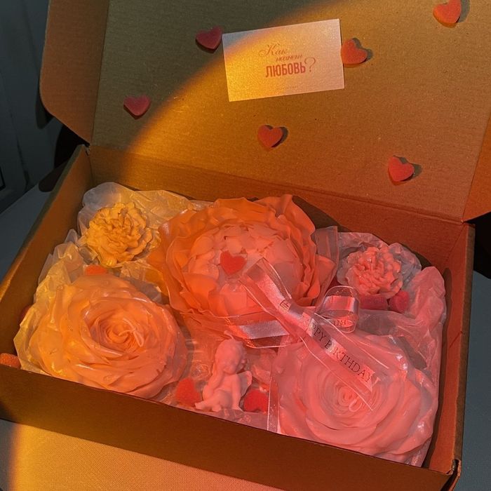 Аромасвечи в форме цветов