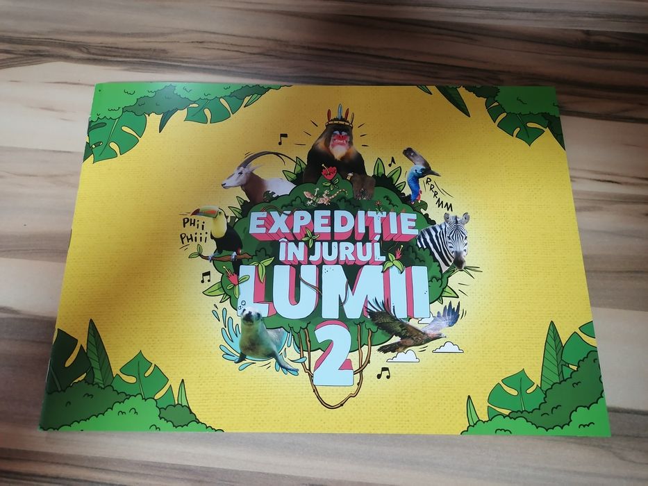 Album complet Expeditie in jurul lumii cu 96 cartonase - Editia 2