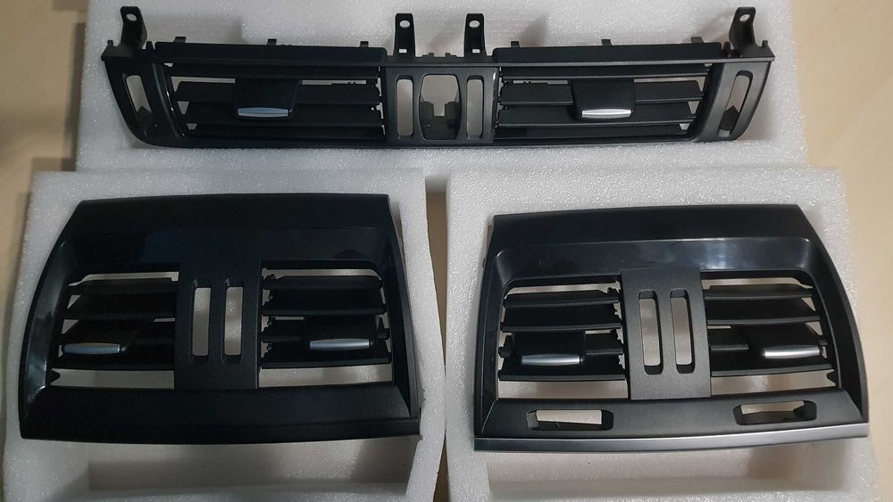 Grille De Ventilation AC Chromée Pour BMW X5 X6 F15 F16 2014-2018 | Clip De Sortie Climatisation | Accessoire Styling Intérieur