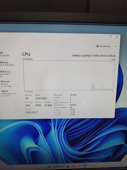 Геймърски компютър – i7-4790 / GTX 1650 / 16GB RAM / 512GB SSD