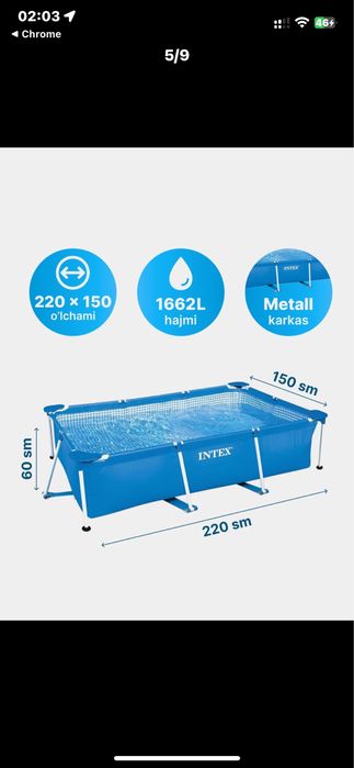 INTEX Basseyn arginali optim narhda
