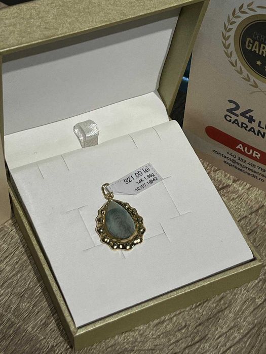 (Ag42) Pandantiv aur 14k *2 ani garantie* b12107