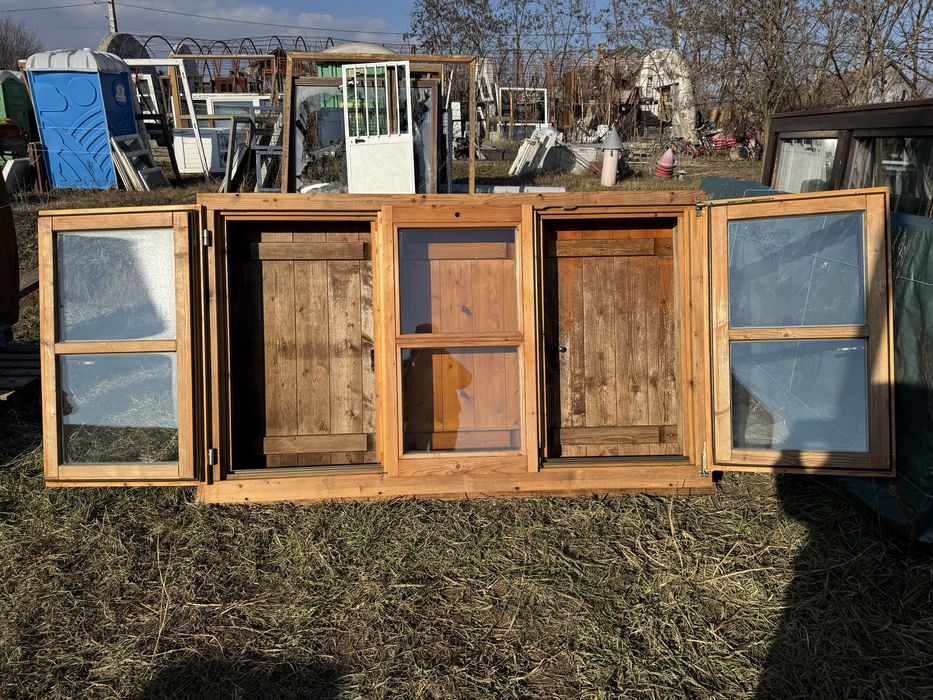 FEREASTRA LEMN CABANA Germania termopan obloane H 103x L 119 , 59, 173