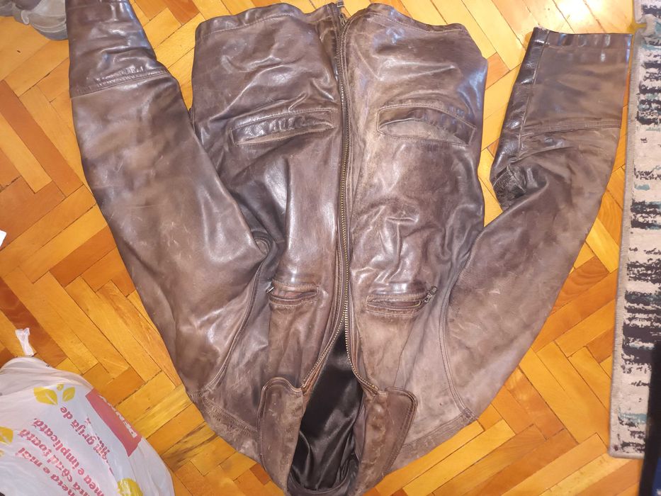 Geaca din piele de vaca
