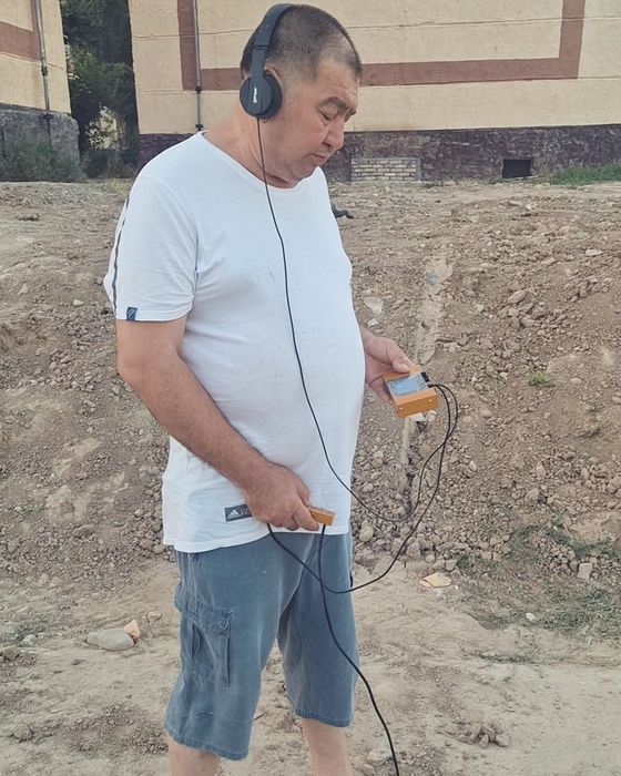 Утечка воды акустическим детектором и тепловизором