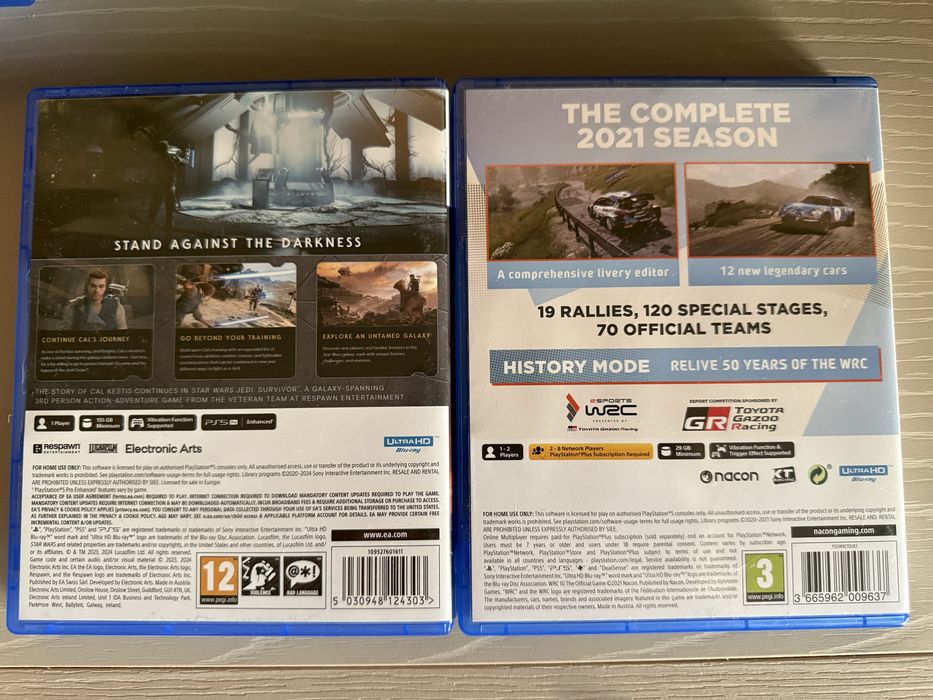 WRC 10 и Star Wars Jedi Survivor за PS5