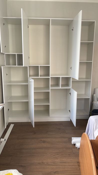 Шкаф с полками белый, ЛДСП