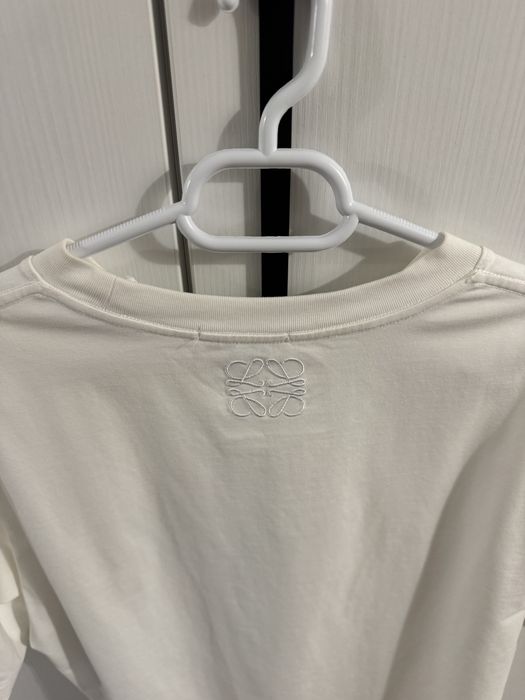 Tricou alb cu imprimeu Loewe