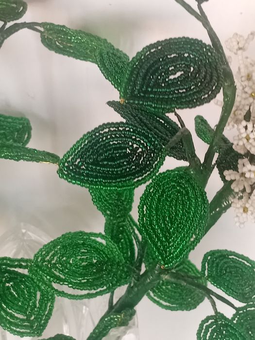 Сирень из бисера ручной работы