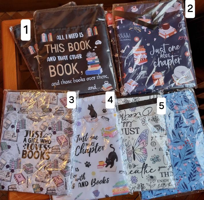 Текстилни калъфи/Подвързии за книги/Дрешка за книга/Подарък/НАМАЛЕНИЕ*