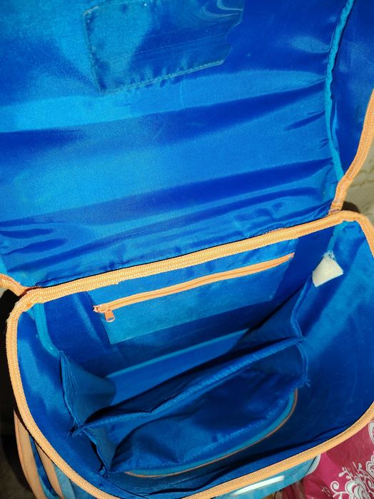 Школьный рюкзак Портфель с твёрдым дном и отражателями пыльный надо