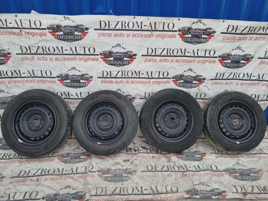 Jante tabla R15 5x114.3 ET40 cu 2 anvelope 195/65/15 si 2 anvelope 185/65/15 Renault Kangoo II Express / Fiat Scudo III