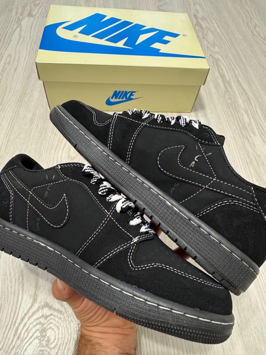 Adidasi Nike Jordan 1 Travis Scott Black Phantom Adidasi Baieti|Fete