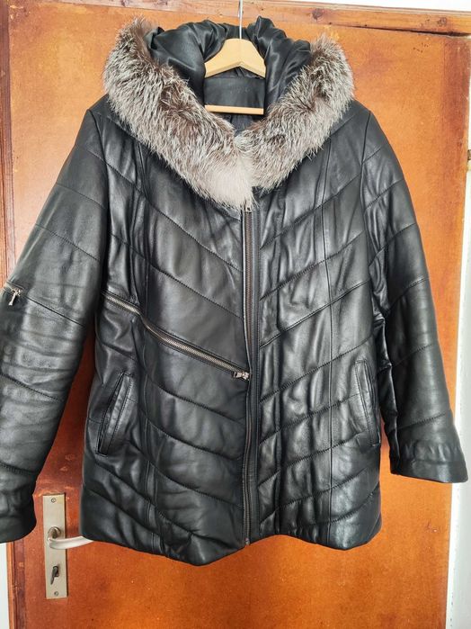Дамско зимно яке от естествена кожа