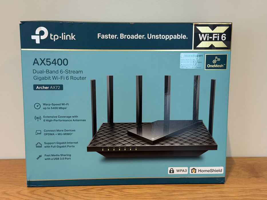 Router TP-Link Archer AX72 AX5400 Wi-Fi 6 Dual-Band Gigabit