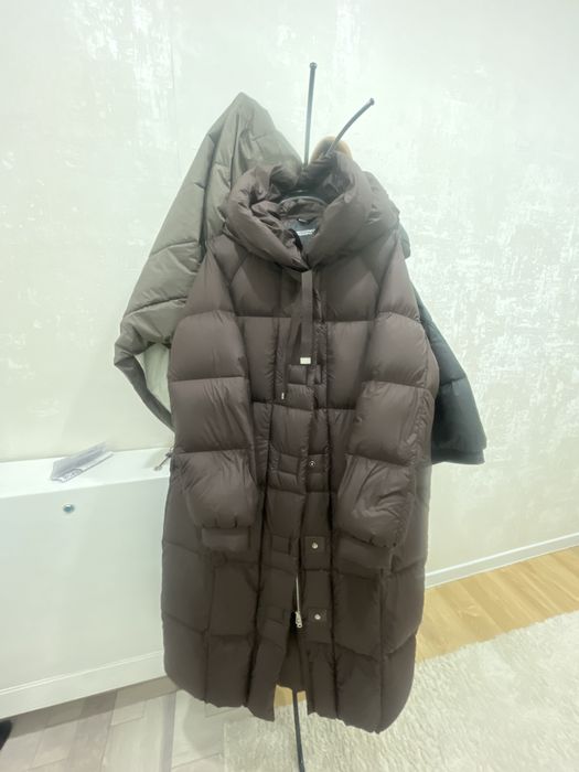 Пуховик, размер 46с цвет шоколод. Теплый.