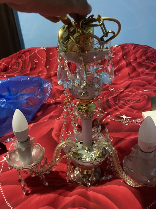 Продам люстру чешский хрусталь