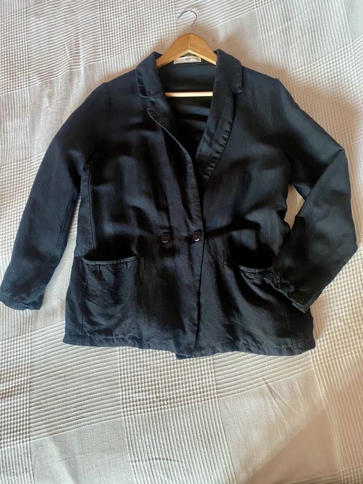 Мягкий двубортный пиджак Mango