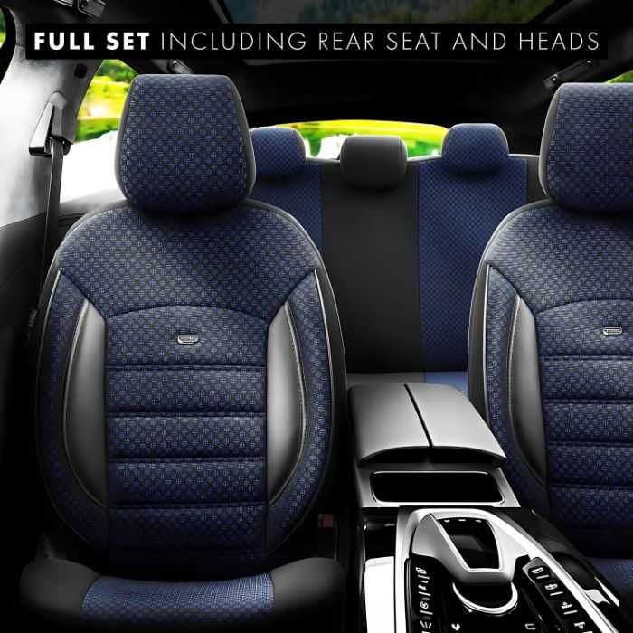 Тапицерия за седалки Otom Sport Plus PLS104 (черно/синьо)