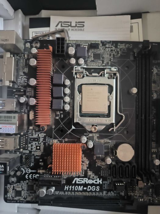 Продам комплект материнская плата +процессор h110 xeon 1270
