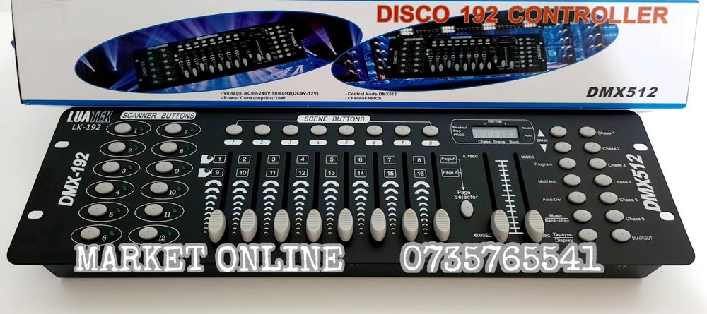 Controller DMX 512 Disco 192 canale Controller efecte lumini NOU