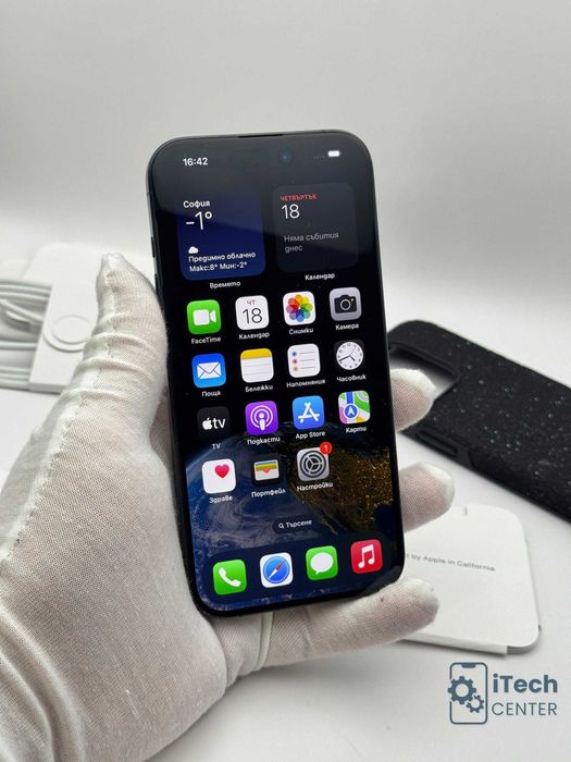 iPhone 15 Pro, 256GB, Blue, 100% батерия, КАТО НОВ, ГАРАНЦИЯ!