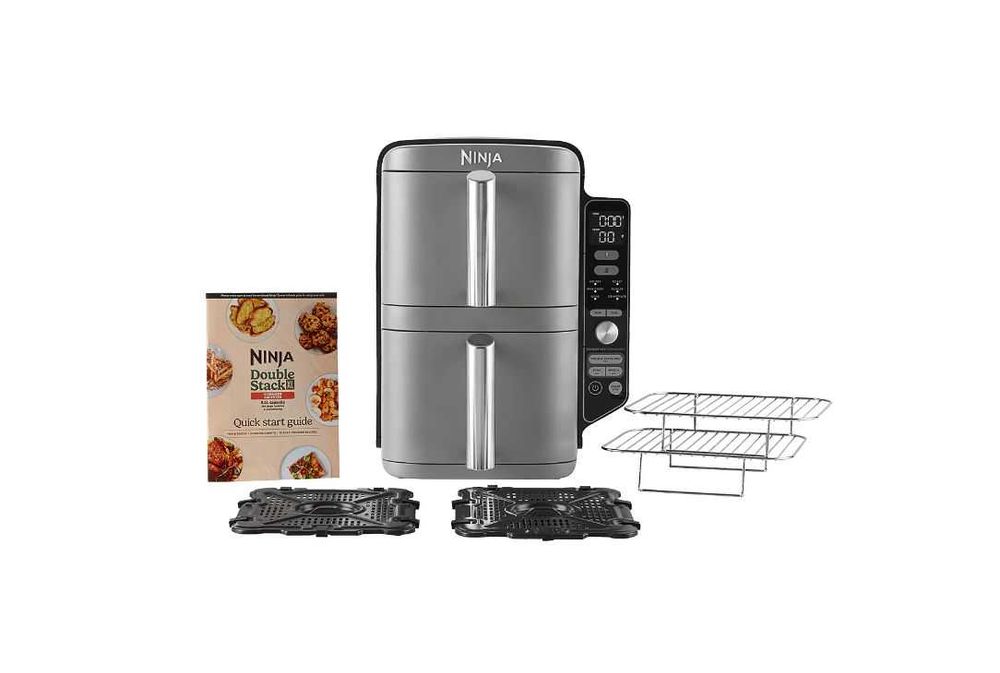 Friteuza cu aer cald Ninja Double Stack XL SL451 cu 6 functii de gatit