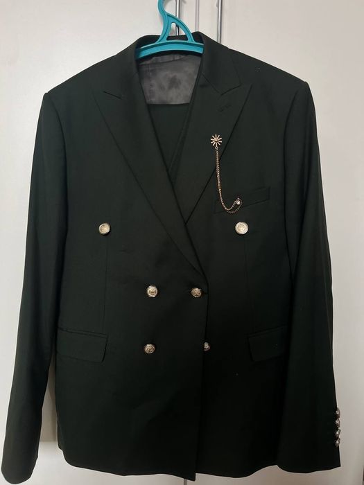 Костюм тройка зелёный