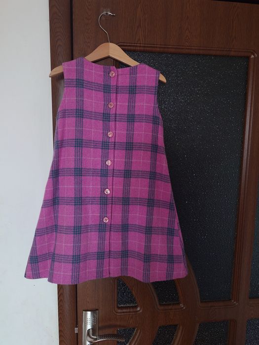 Детска рокля сукман 100% вълна 116см, 6 години