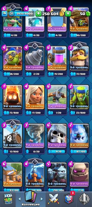 Акаунт клеш рояль