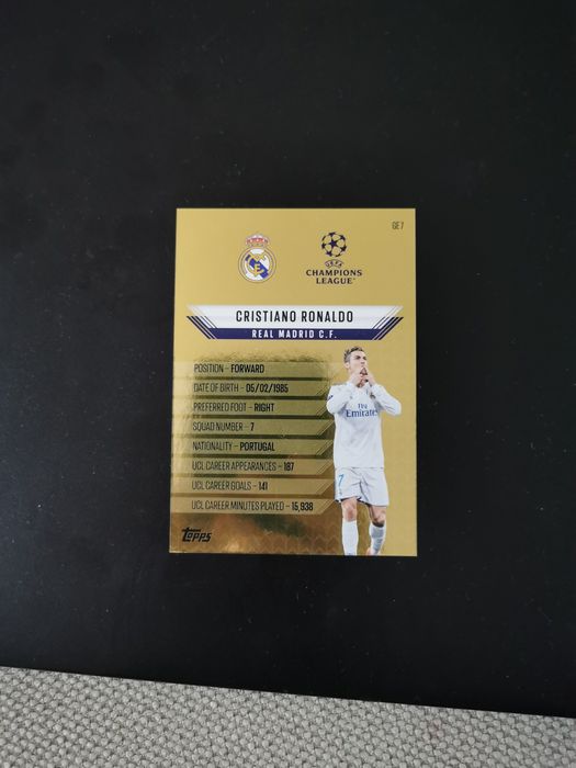 Cristiano Ronaldo gold edge edition Match Attax 24/25