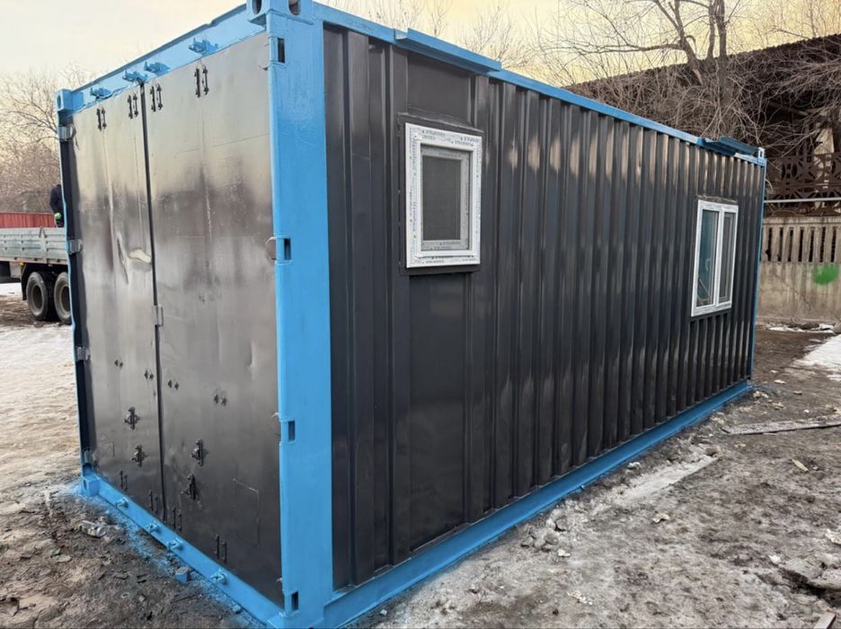 Контейнер 20-40фут жилой общитый утепленный киоск вагоны пост охраны