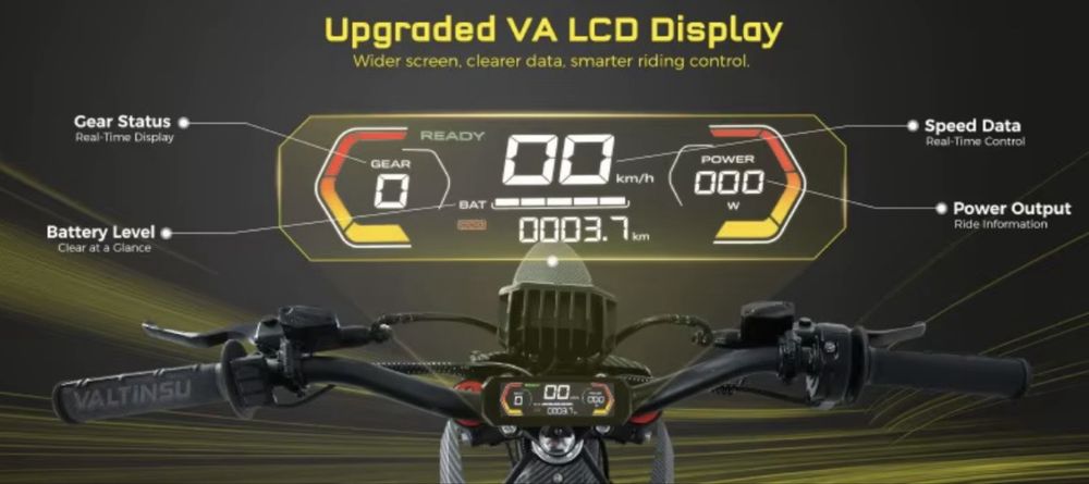 Електрически Pit bike Valtinsu EM5 Ultra 8KW 72V/25AH Samusng