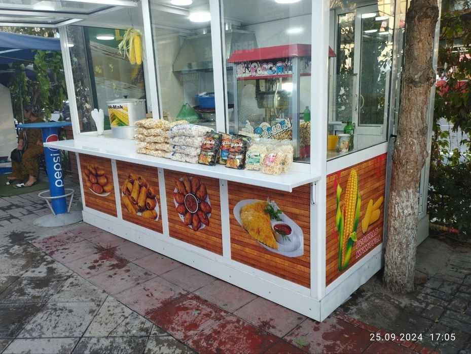 Tayyor biznes uchun fastfud kioski (pavilon) – to'liq jihozlangan