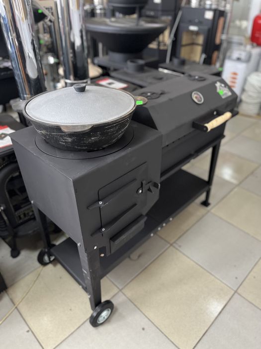 Печь под казан гриль Дачный