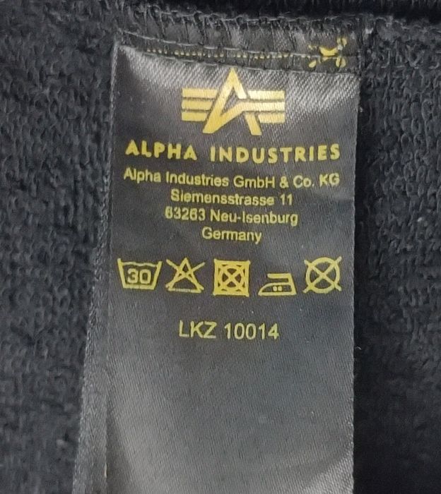 Alpha Industries NASA Shirt оригинална тениска M черна памучна фланелка