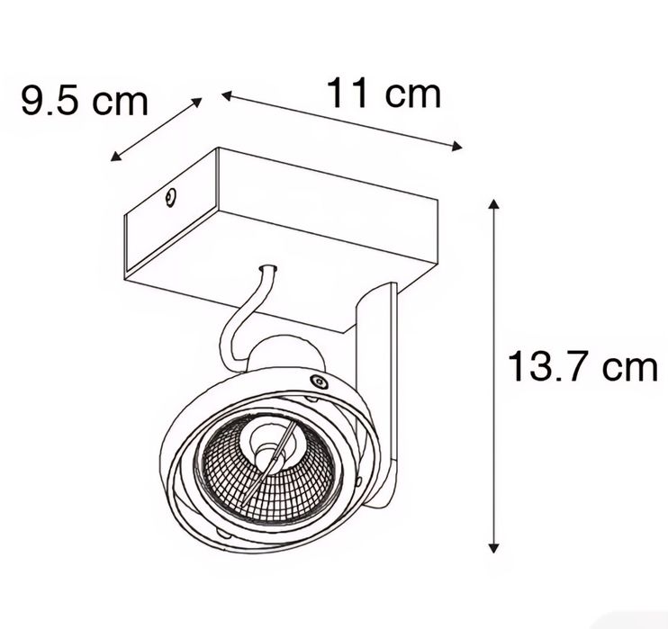 Lampa spot Qazqa Master 70 SL alb