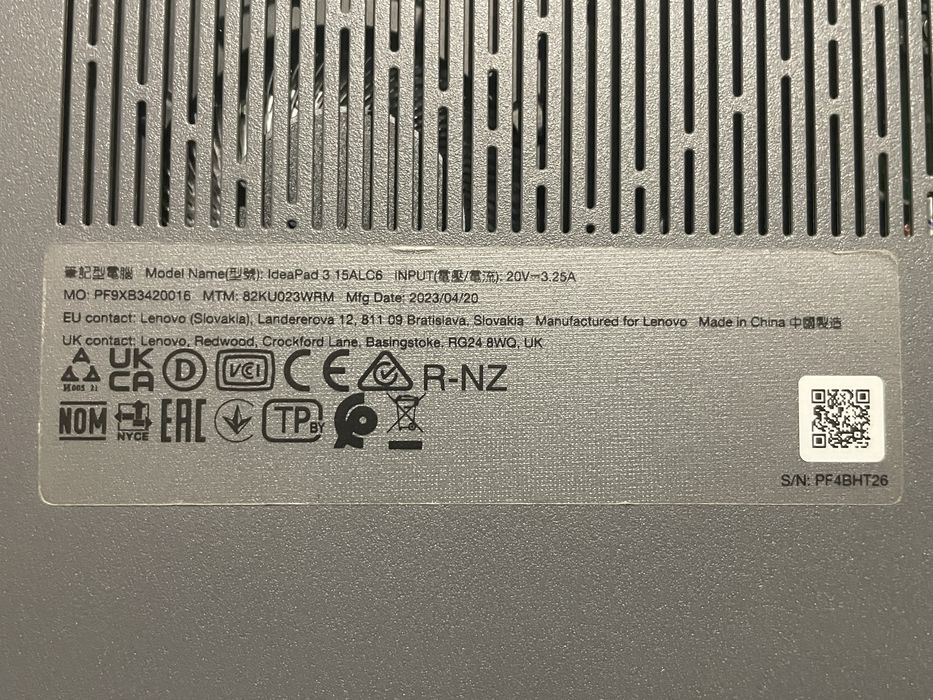 Laptop Lenovo IdeaPad 3 15ALC6