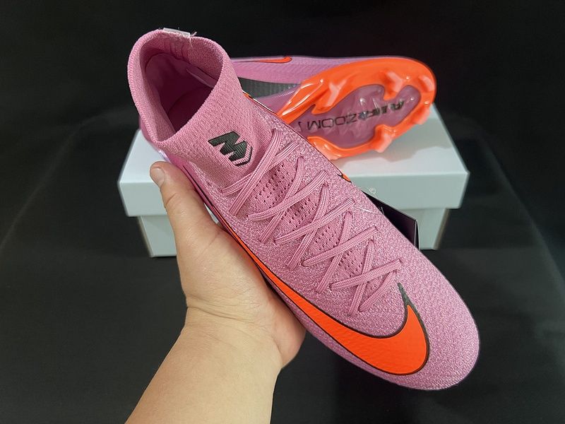 Ghete fotbal nike air zoom mercurial superfly 9 elite fg - pink/orange