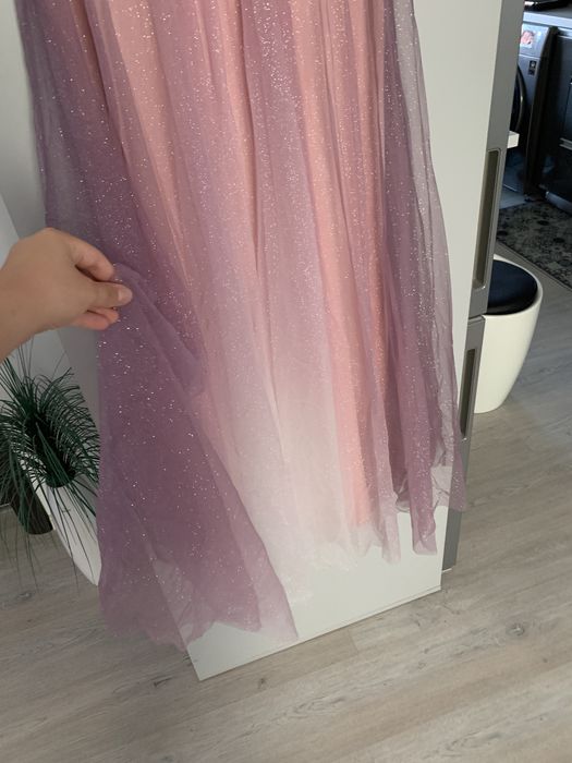 Rochie eleganta lunga roz