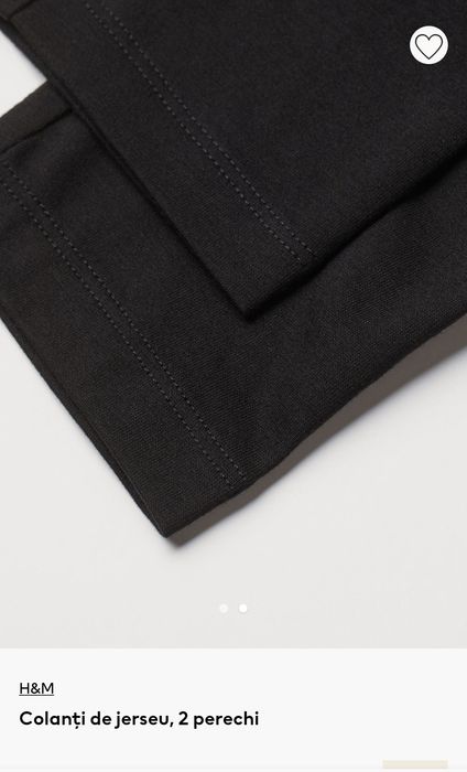 Vând colanți negri femei H&M